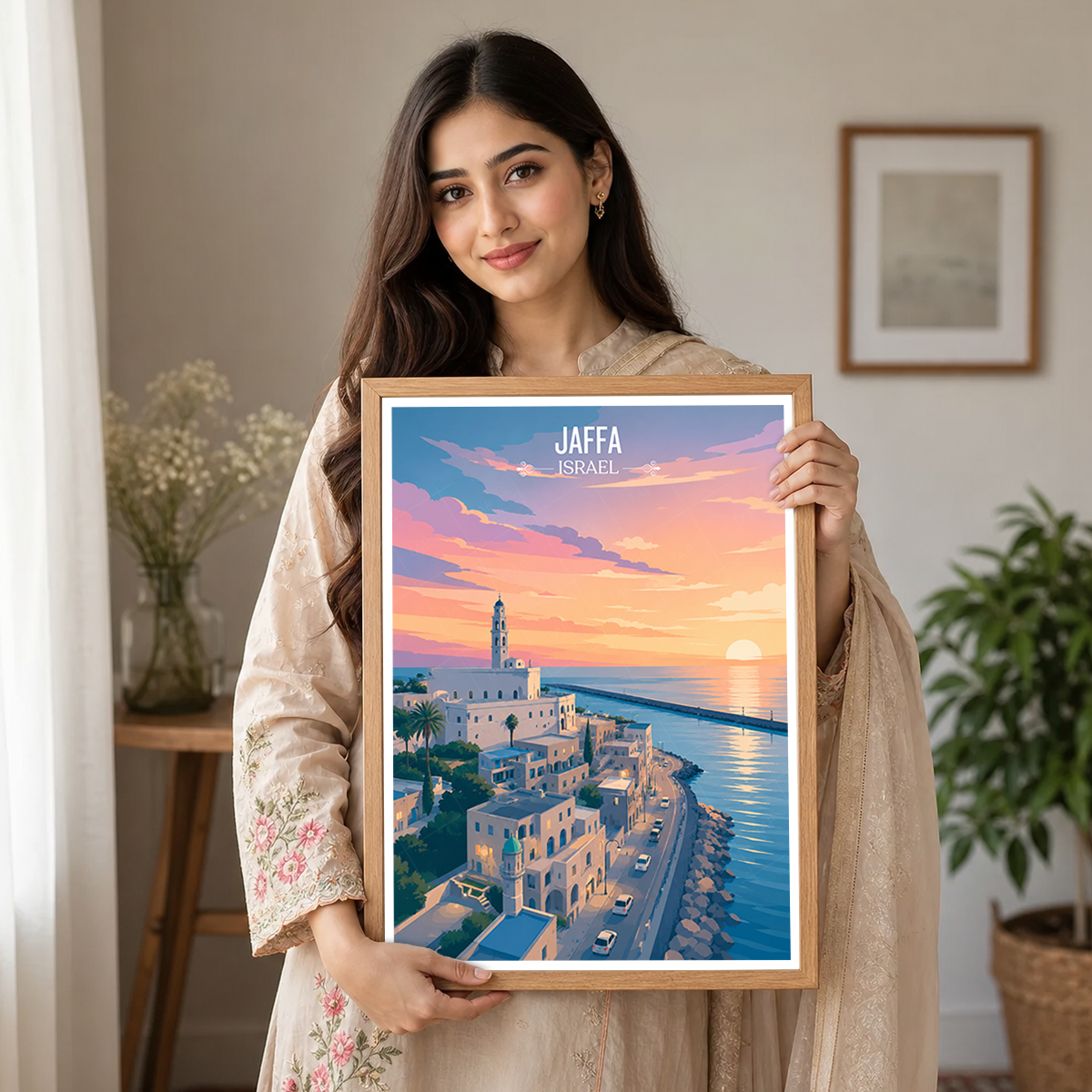 Jaffa - Israel - Travel Art Wall Deco Poster - Art Print - Travel Art Poster