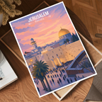 Jerusalem - Israel - Travel Art Wall Deco Poster - Art Print - Travel Art Poster