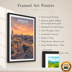 Yerushalayim - Israel - Travel Art Wall Deco Poster - Art Print - Travel Art Poster