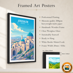 City of David - Israel - Travel Art Wall Deco Poster - Art Print - Travel Art Poster