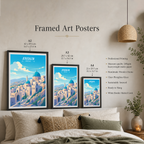 City of David - Israel - Travel Art Wall Deco Poster - Art Print - Travel Art Poster