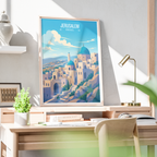 City of David - Israel - Travel Art Wall Deco Poster - Art Print - Travel Art Poster