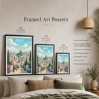 Ir Ha-Kodesh - Israel - Travel Art Wall Deco Poster - Art Print - Travel Art Poster