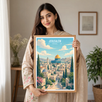 Ir Ha-Kodesh - Israel - Travel Art Wall Deco Poster - Art Print - Travel Art Poster