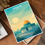 Bayt al-Maqdis - Israel - Travel Art Wall Deco Poster - Art Print - Travel Art Poster