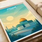 Bayt al-Maqdis - Israel - Travel Art Wall Deco Poster - Art Print - Travel Art Poster