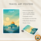 Bayt al-Maqdis - Israel - Travel Art Wall Deco Poster - Art Print - Travel Art Poster