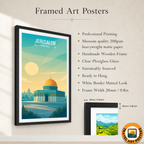 Bayt al-Maqdis - Israel - Travel Art Wall Deco Poster - Art Print - Travel Art Poster