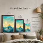 Bayt al-Maqdis - Israel - Travel Art Wall Deco Poster - Art Print - Travel Art Poster
