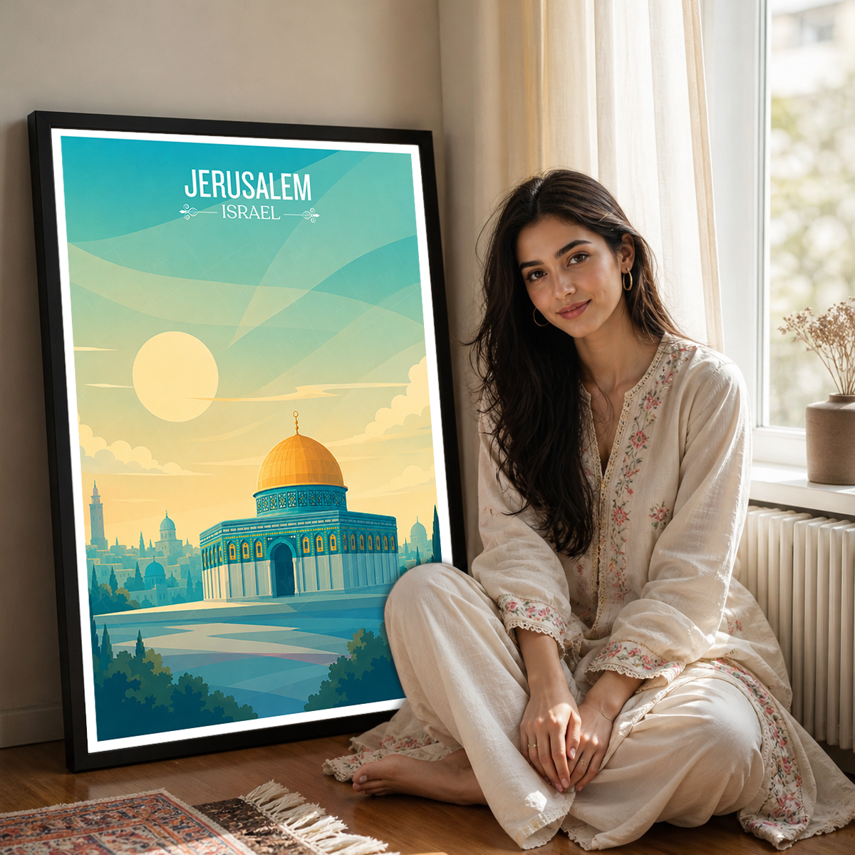 Bayt al-Maqdis - Israel - Travel Art Wall Deco Poster - Art Print - Travel Art Poster