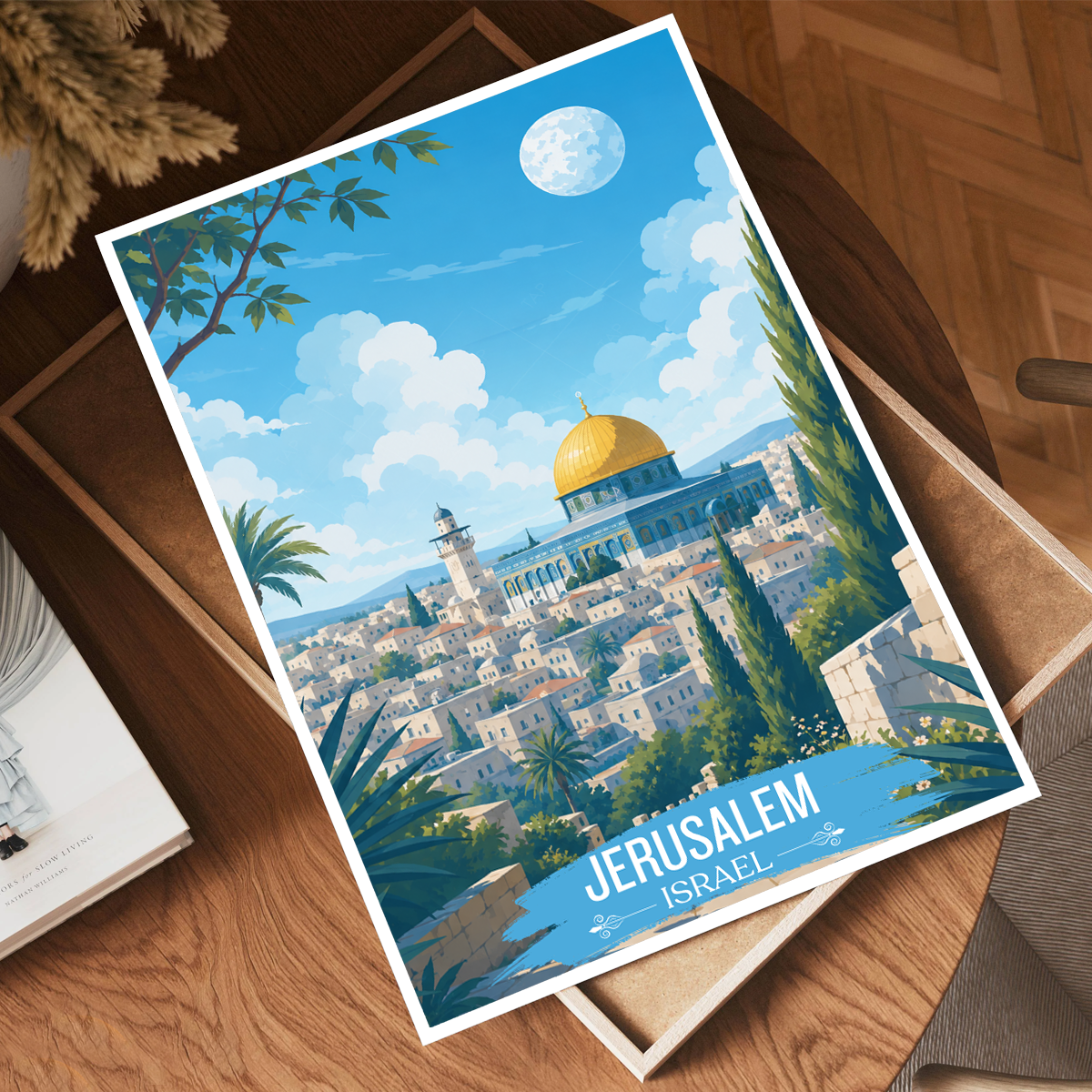Yerushalayim - Israel - Travel Art Wall Deco Poster - Art Print - Travel Art Poster