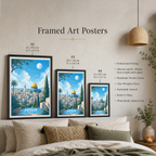Yerushalayim - Israel - Travel Art Wall Deco Poster - Art Print - Travel Art Poster