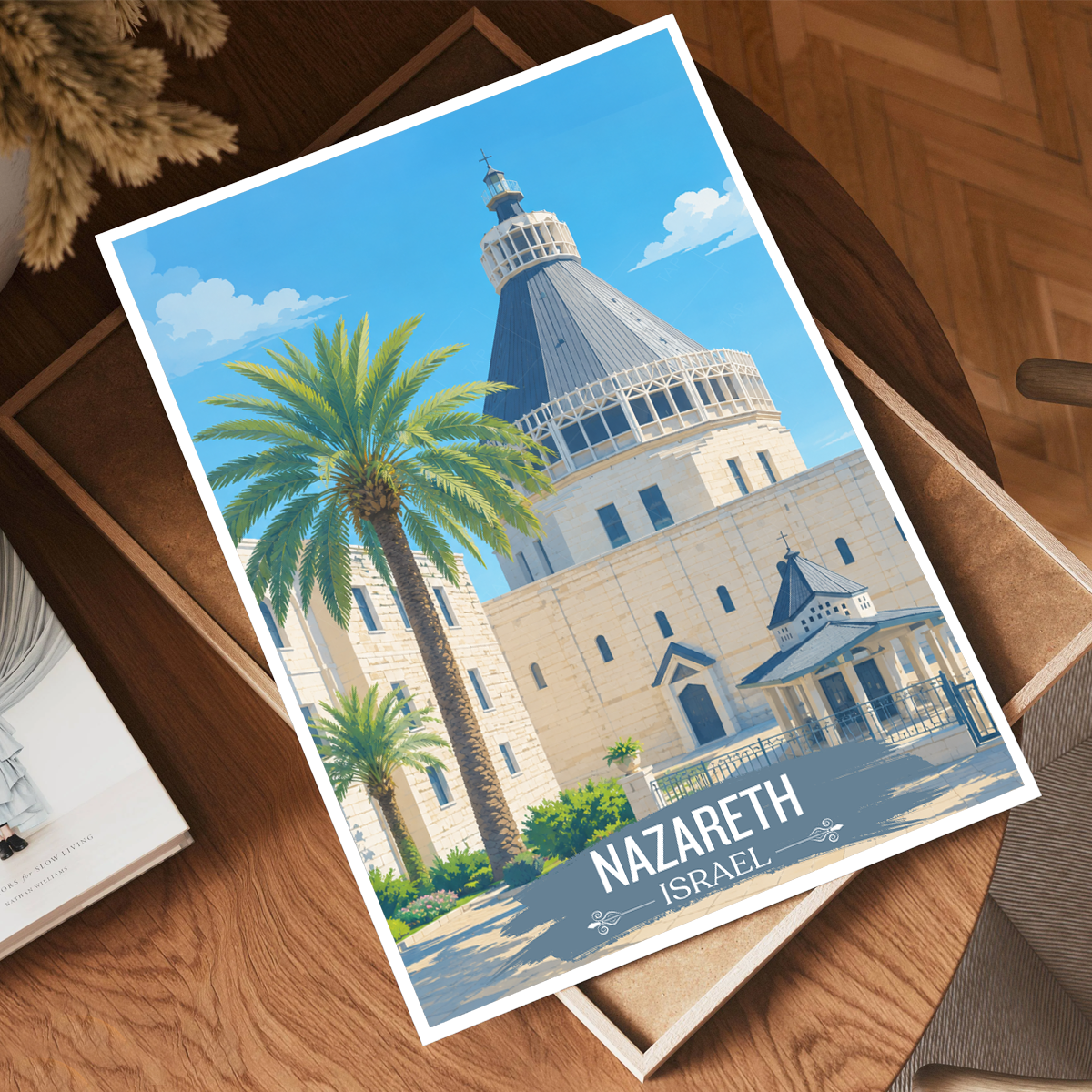 Nazareth - Israel - Travel Art Wall Deco Poster - Art Print - Travel Art Poster
