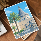 Nazareth - Israel - Travel Art Wall Deco Poster - Art Print - Travel Art Poster