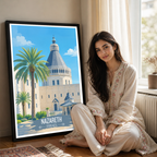 Nazareth - Israel - Travel Art Wall Deco Poster - Art Print - Travel Art Poster