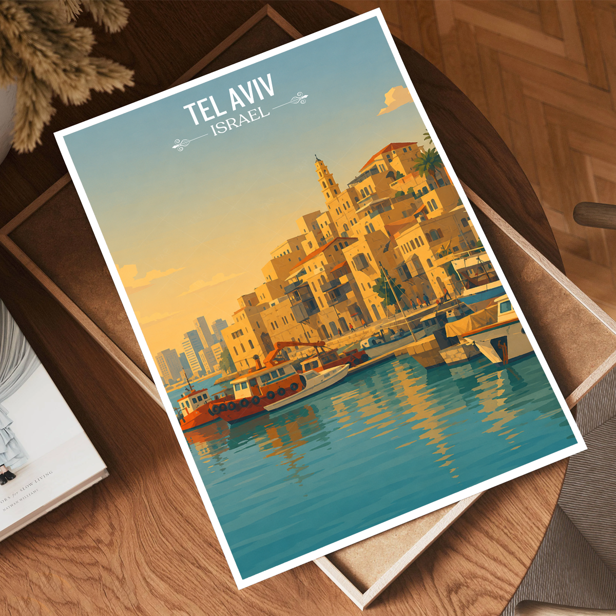 Tel Aviv - Israel - Travel Art Wall Deco Poster - Art Print - Travel Art Poster