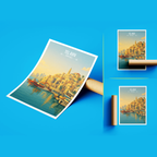 Tel Aviv - Israel - Travel Art Wall Deco Poster - Art Print - Travel Art Poster