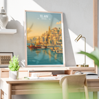 Tel Aviv - Israel - Travel Art Wall Deco Poster - Art Print - Travel Art Poster