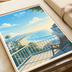 Tel-Abib - Israel - Travel Art Wall Deco Poster - Art Print - Travel Art Poster