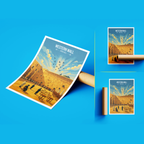 Western Wall - Israel - Travel Art Wall Deco Poster - Art Print - Travel Art Poster