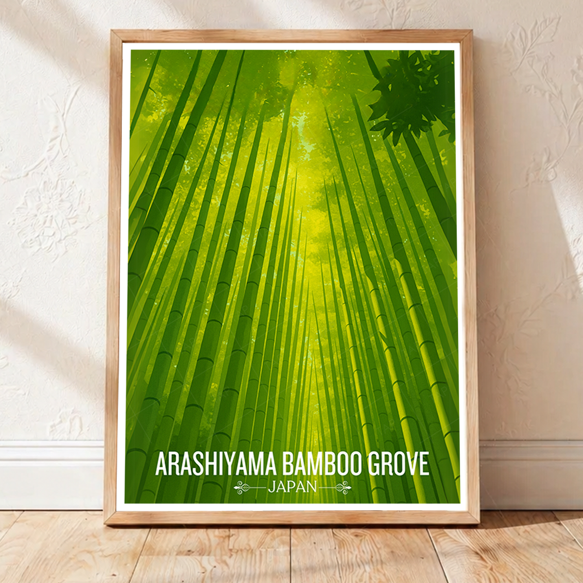 Arshiyama Bamboo Grove - Japan - Travel Art Wall Deco Poster - Art Print - Travel Art Poster