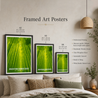 Arshiyama Bamboo Grove - Japan - Travel Art Wall Deco Poster - Art Print - Travel Art Poster