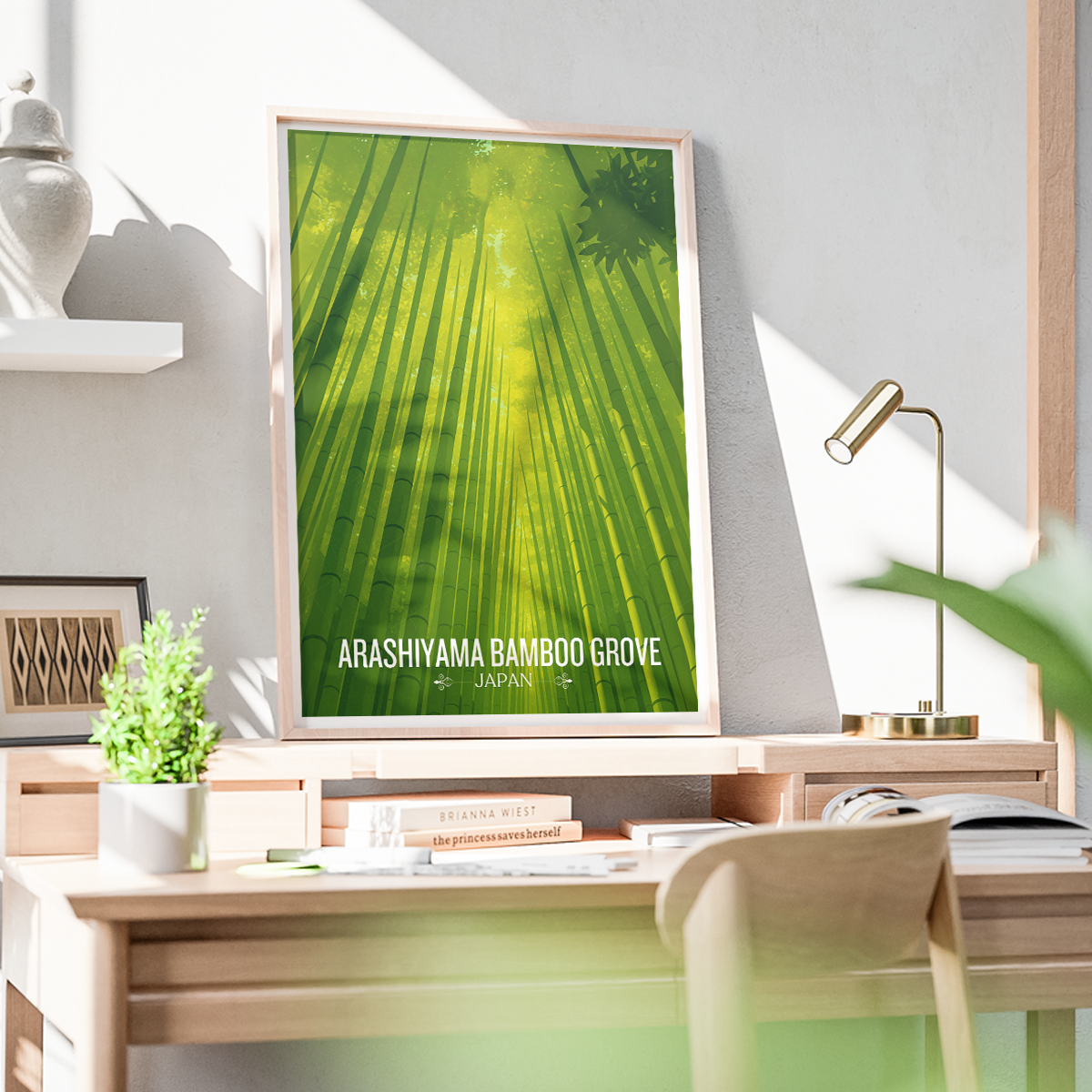 Arshiyama Bamboo Grove - Japan - Travel Art Wall Deco Poster - Art Print - Travel Art Poster
