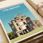 Atomic Bomb Dome - Japan - Travel Art Wall Deco Poster - Art Print - Travel Art Poster