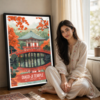 Diago-Ji Temple - Japan - Travel Art Wall Deco Poster - Art Print - Travel Art Poster