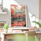Diago-Ji Temple - Japan - Travel Art Wall Deco Poster - Art Print - Travel Art Poster