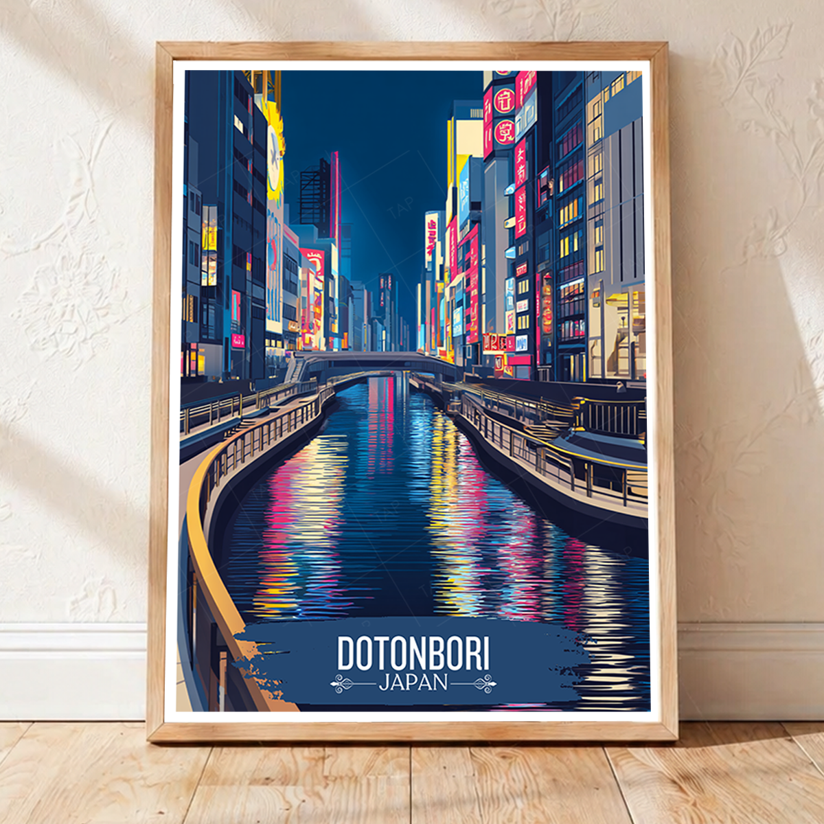 Dtonbori - Japan - Travel Art Wall Deco Poster - Art Print - Travel Art Poster
