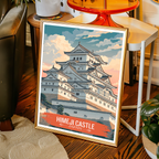 Hakuro-jō - Japan - Travel Art Wall Deco Poster - Art Print - Travel Art Poster