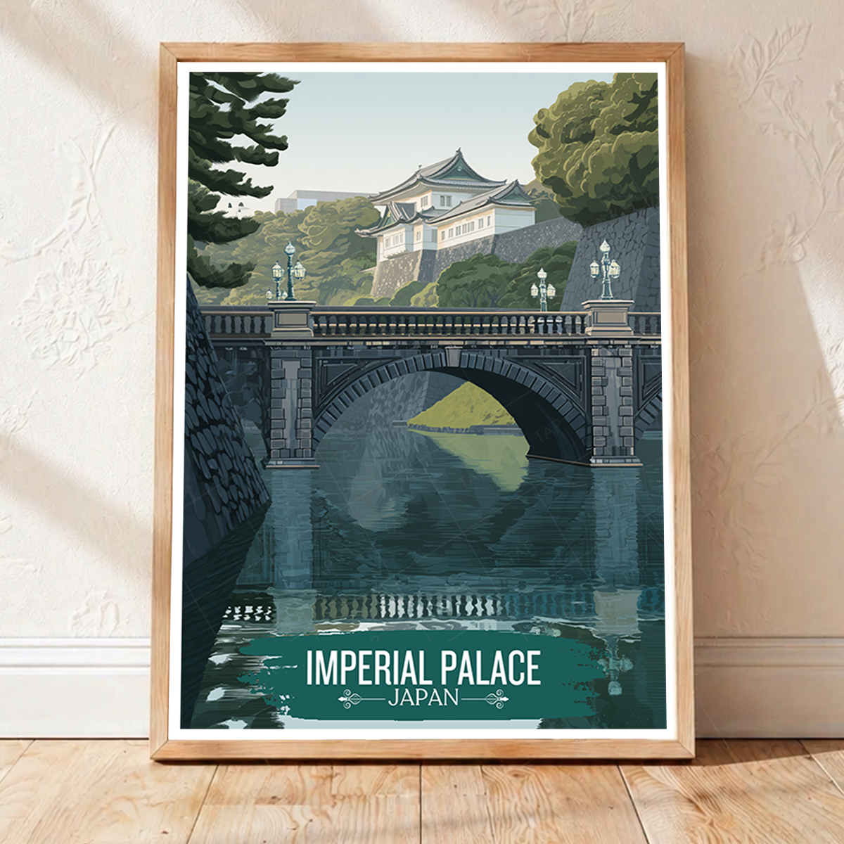 Imperial Palace - Japan - Travel Art Wall Deco Poster - Art Print - Travel Art Poster
