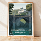 Imperial Palace - Japan - Travel Art Wall Deco Poster - Art Print - Travel Art Poster
