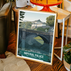 Imperial Palace - Japan - Travel Art Wall Deco Poster - Art Print - Travel Art Poster