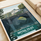Imperial Palace - Japan - Travel Art Wall Deco Poster - Art Print - Travel Art Poster