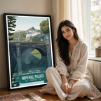 Imperial Palace - Japan - Travel Art Wall Deco Poster - Art Print - Travel Art Poster