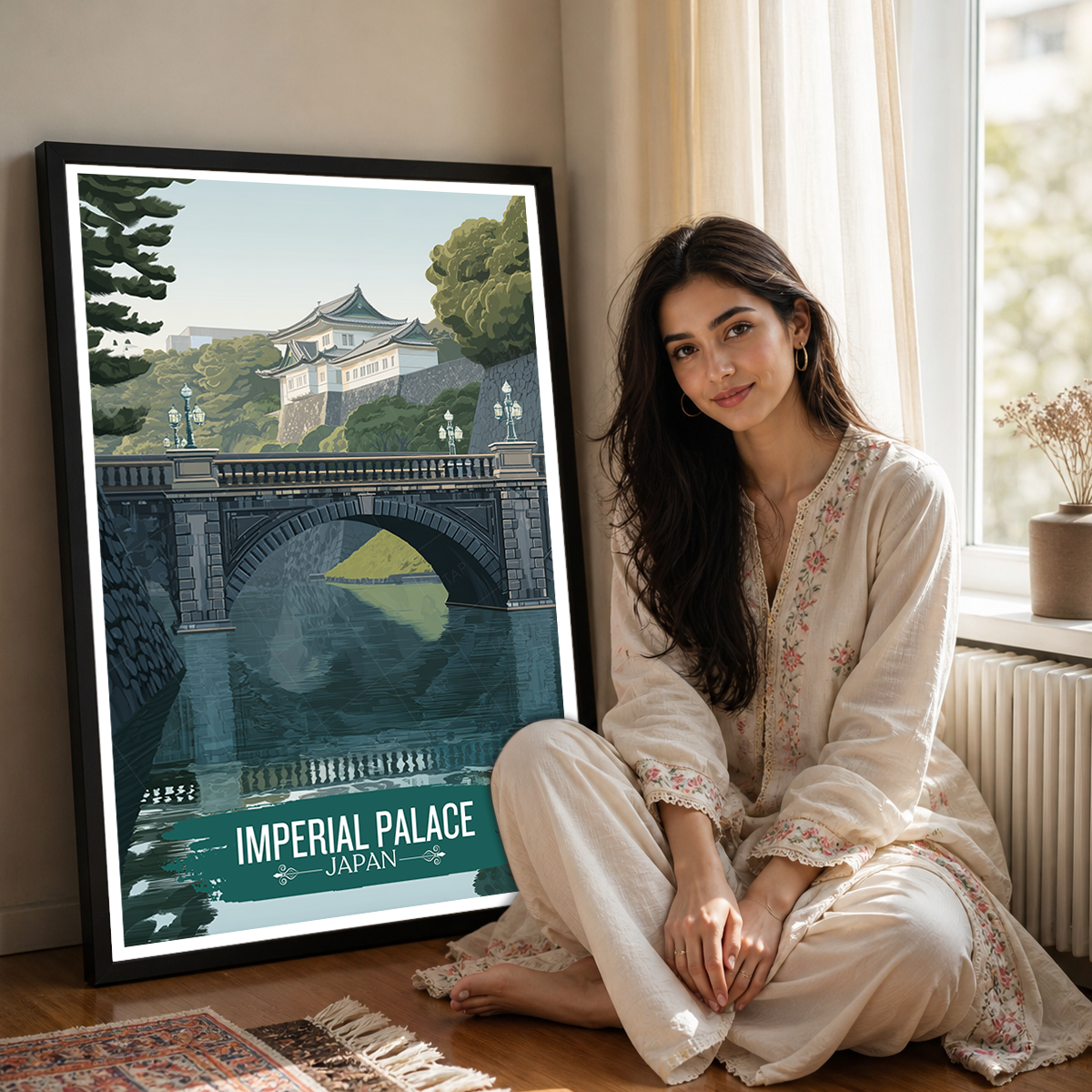 Imperial Palace - Japan - Travel Art Wall Deco Poster - Art Print - Travel Art Poster