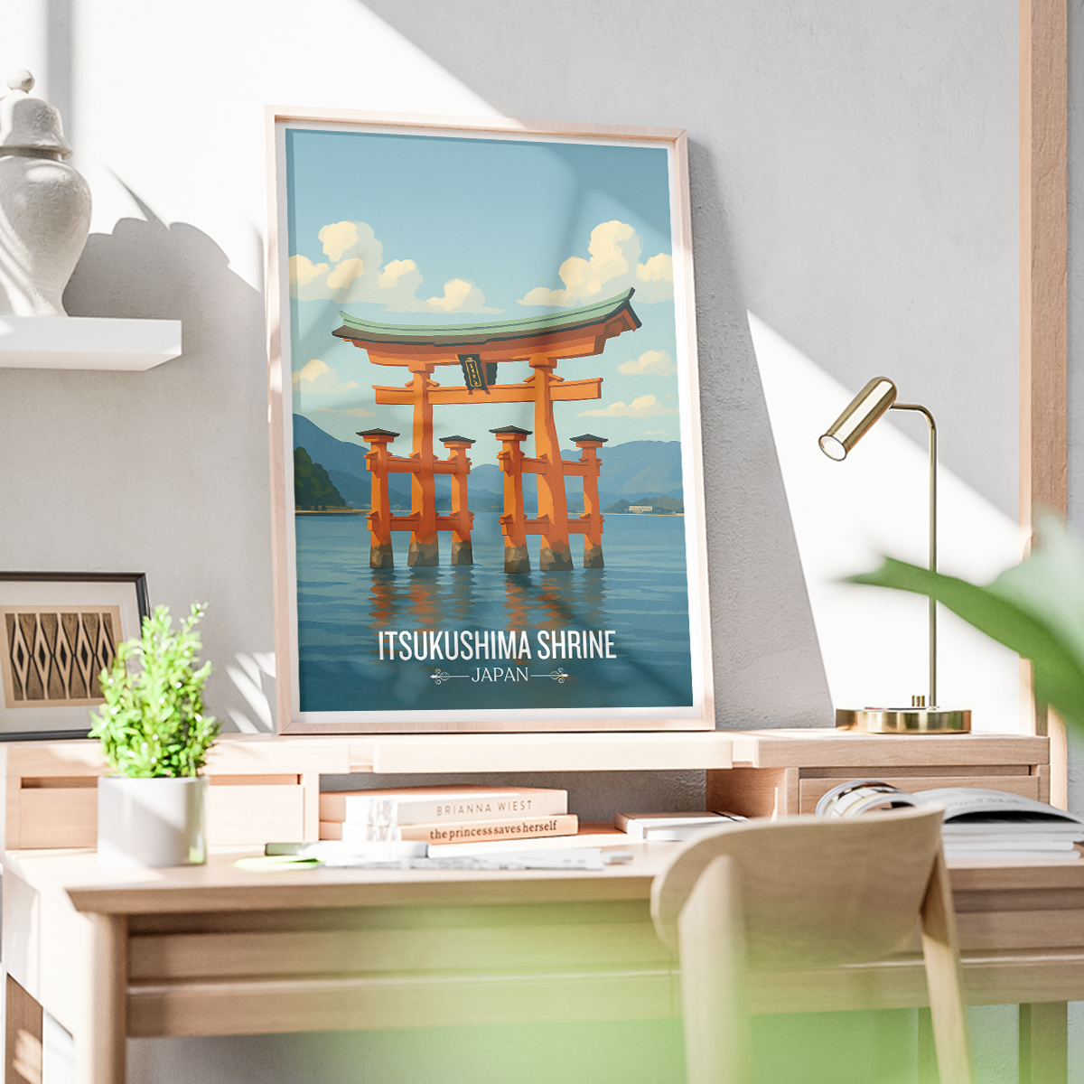 Itsukushima Shrine - Japan - Travel Art Wall Deco Poster - Art Print - Travel Art Poster