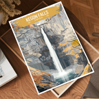 Kegon Falls - Japan - Travel Art Wall Deco Poster - Art Print - Travel Art Poster