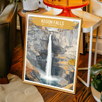 Kegon Falls - Japan - Travel Art Wall Deco Poster - Art Print - Travel Art Poster