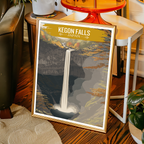 Kegon Falls Nikko National Park - Japan - Travel Art Wall Deco Poster - Art Print - Travel Art Poster