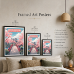 Koriyama Castle Park - Japan - Travel Art Wall Deco Poster - Art Print - Travel Art Poster
