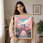 Koriyama Castle Park - Japan - Travel Art Wall Deco Poster - Art Print - Travel Art Poster
