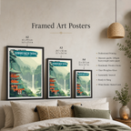 Kumano Nachi Taisha - Japan - Travel Art Wall Deco Poster - Art Print - Travel Art Poster