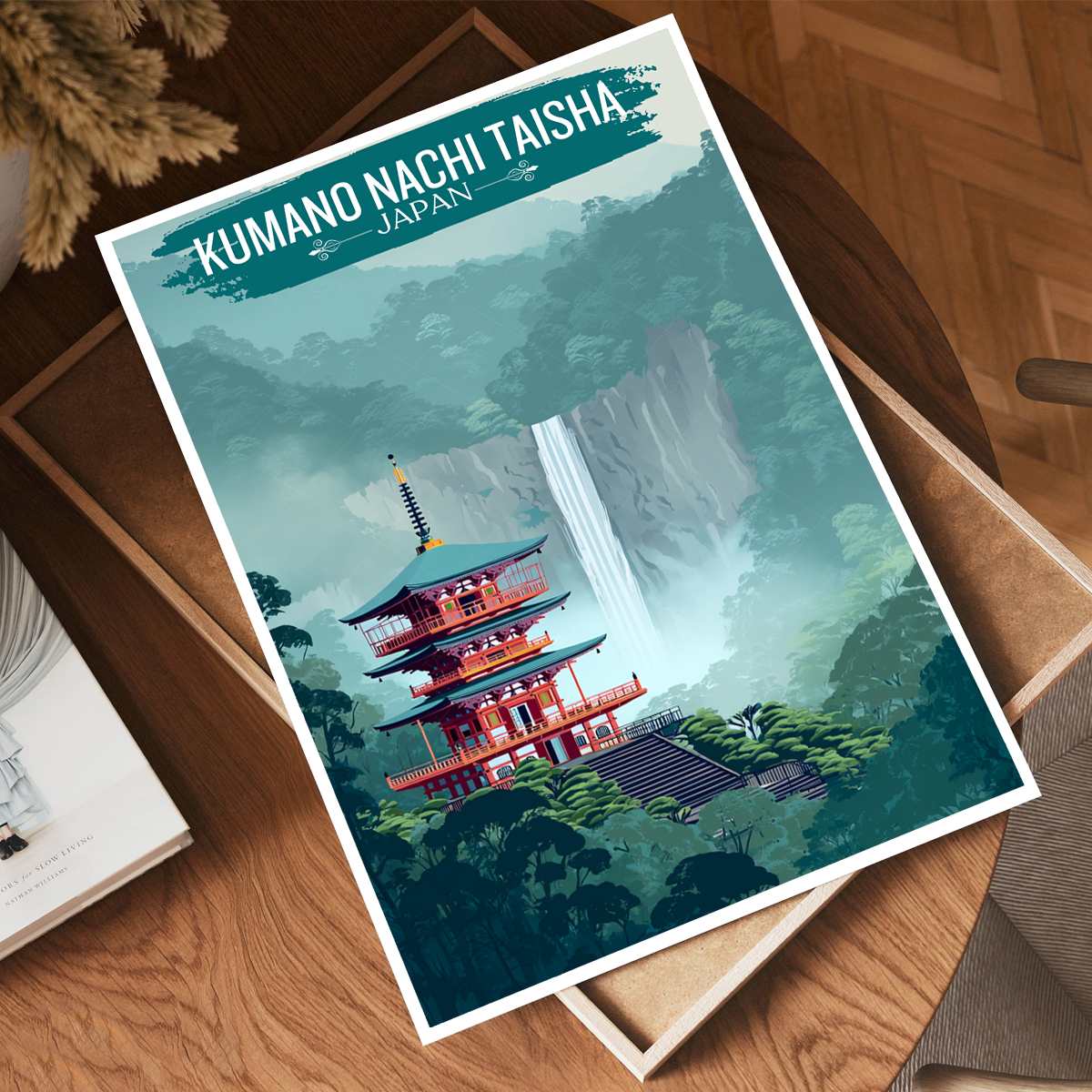 Kumano Nachi Taisha - Wakayama - Japan - Travel Art Wall Deco Poster - Art Print - Travel Art Poster