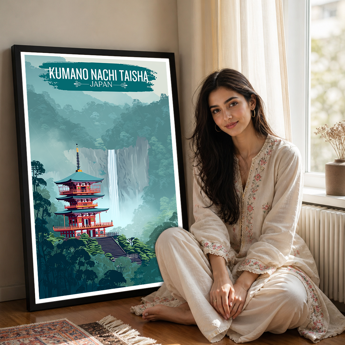 Kumano Nachi Taisha - Wakayama - Japan - Travel Art Wall Deco Poster - Art Print - Travel Art Poster