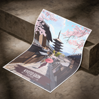 Kyoto Gion - Japan - Travel Art Wall Deco Poster - Art Print - Travel Art Poster