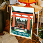 Kyoto Shinto Shrine - Japan - Travel Art Wall Deco Poster - Art Print - Travel Art Poster
