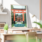 Kyoto Shinto Shrine - Japan - Travel Art Wall Deco Poster - Art Print - Travel Art Poster